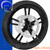Reinforcer Black Custom Motorcycle Wheel with OEM Style Brake Rotors