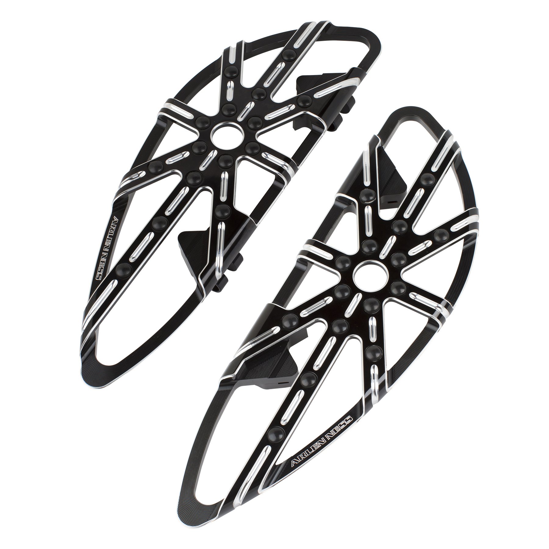 Arlen Ness 10 Gauge Driver Floorboards Black