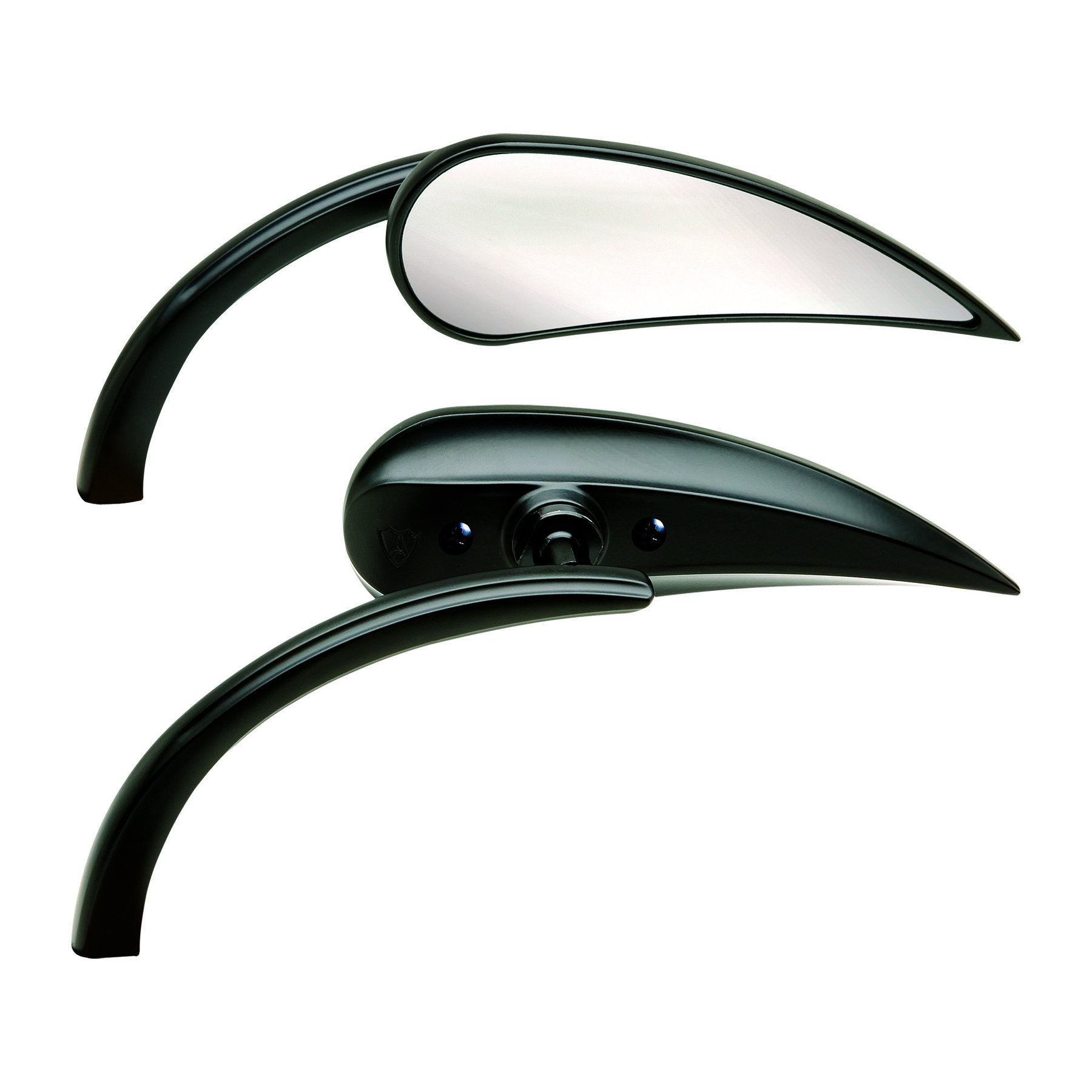 Arlen ness アレンネス　RAD2 ラッド2 ミラー クローム Arlen Ness Rad II Micro Mirror Black Harley | rotationwheels.com