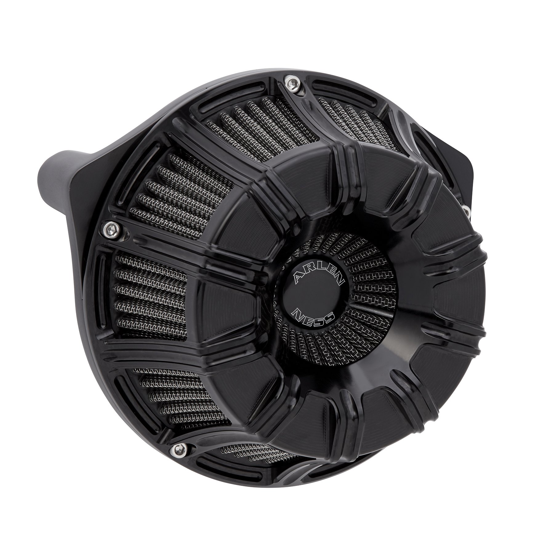 Arlen Ness 10 Gauge Inverted Big Sucker Air Cleaner All Black