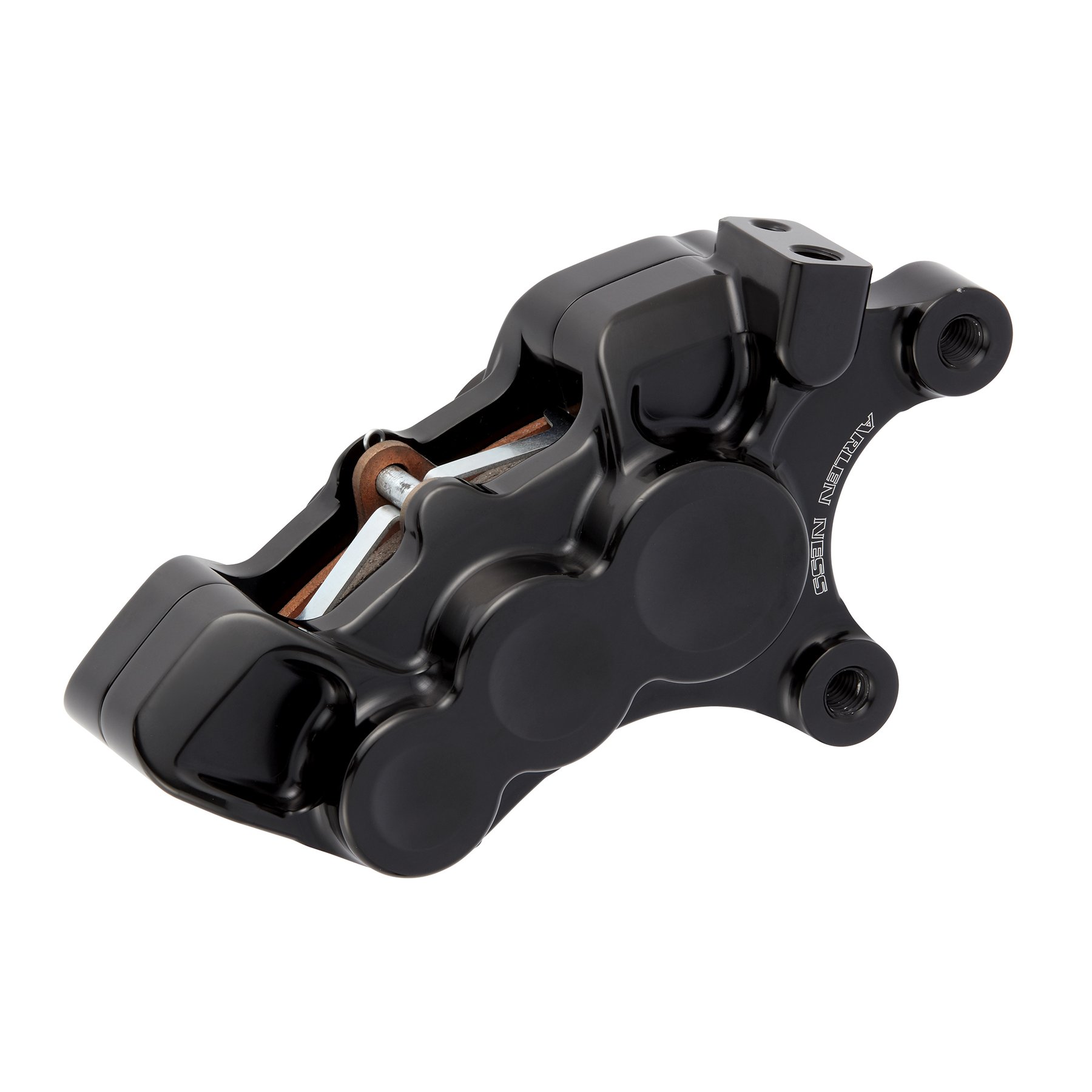Arlen Ness 6 Piston Differential Bore Brake Calipers Black 08+ FLH/FLT