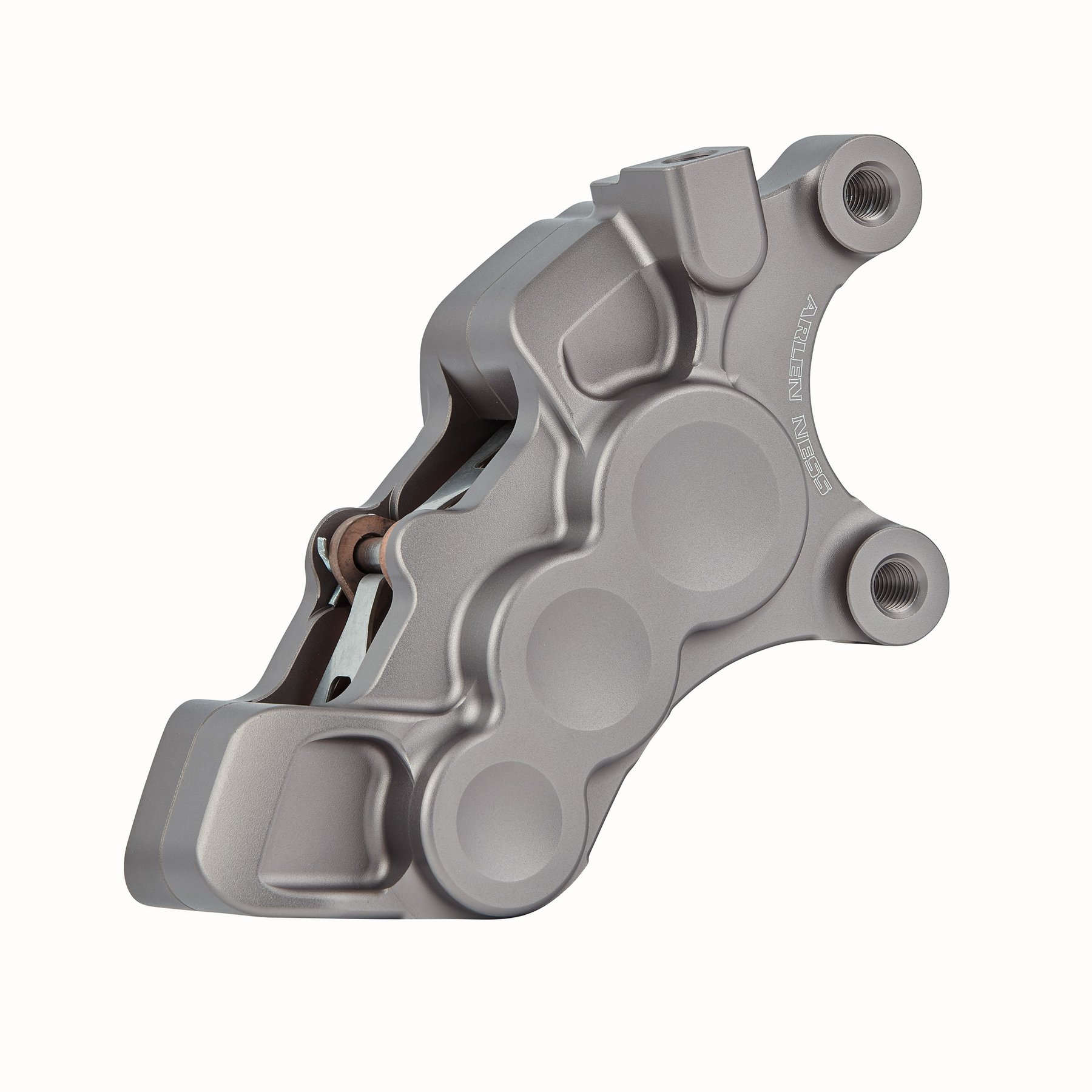 Arlen Ness 6 Piston Differential Bore Brake Calipers Titanium 08+ FLH/FLT