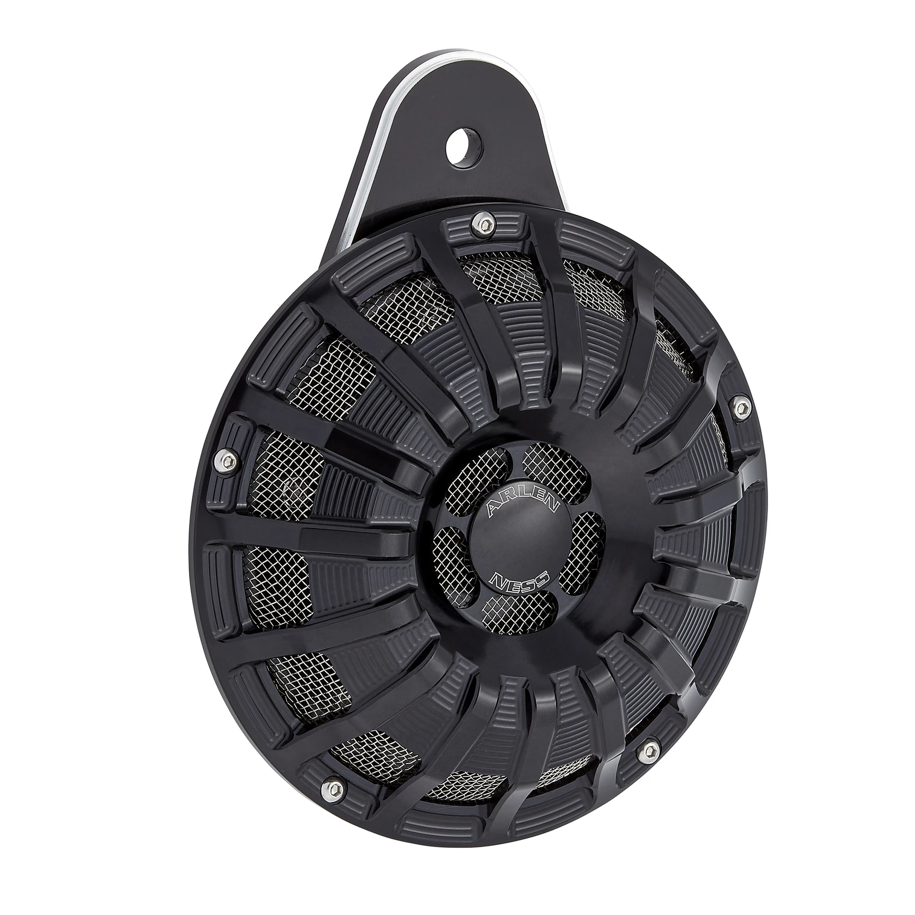 Arlen Ness 15-Spoke Billet Horn Kit All Black