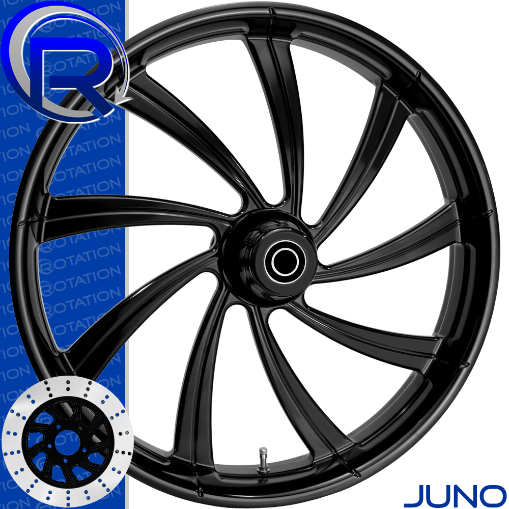 Rotation Juno Gloss Black Metric Cruiser Wheel