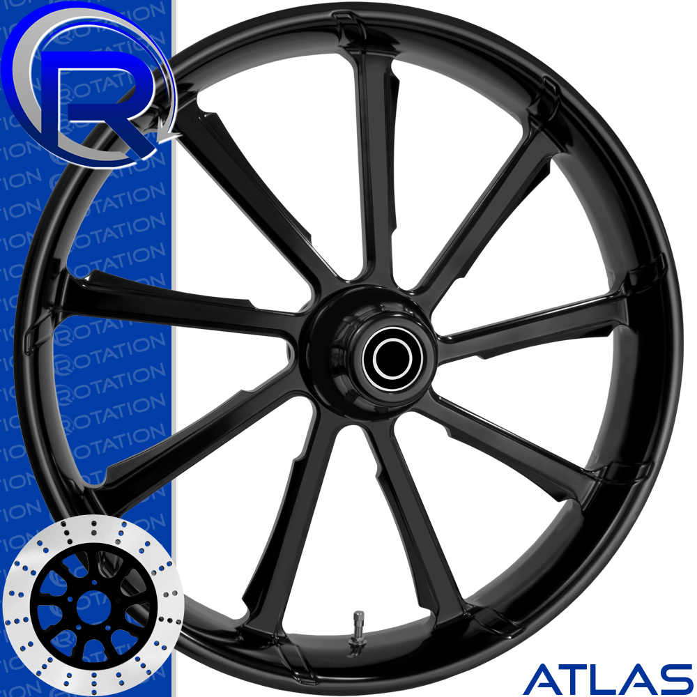 Rotation Atlas Gloss Black Metric Cruiser Wheel