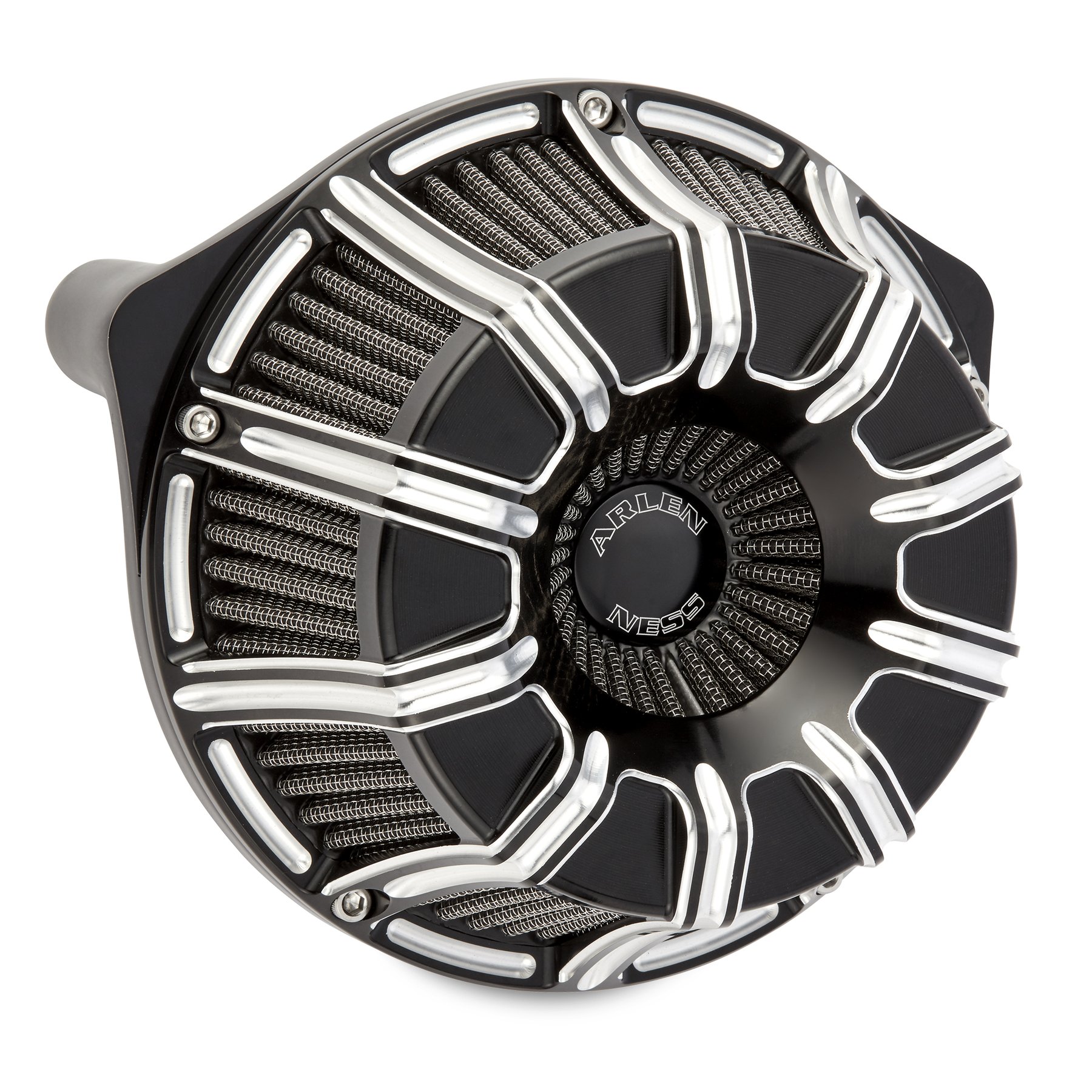 Arlen Ness 10 Gauge Inverted Air Cleaner Contrast Harley