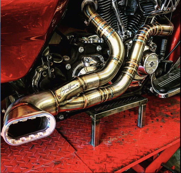 Graffeo 2-in-1 Stainless Steel Big Mouth Tip Exhaust for Harley