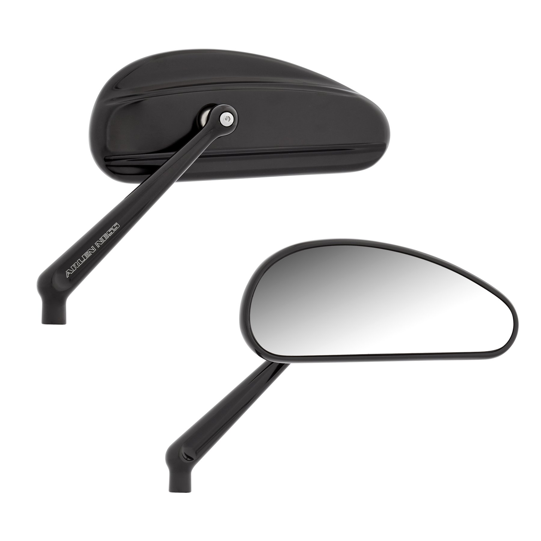 Arlen Ness Downdraft Forged Mirrors Black