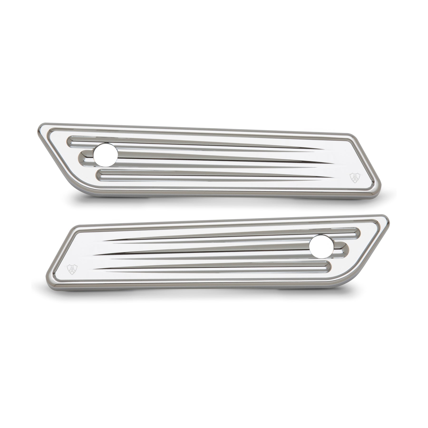 Arlen Ness Deep Cut Saddlebag Latch Covers Chrome