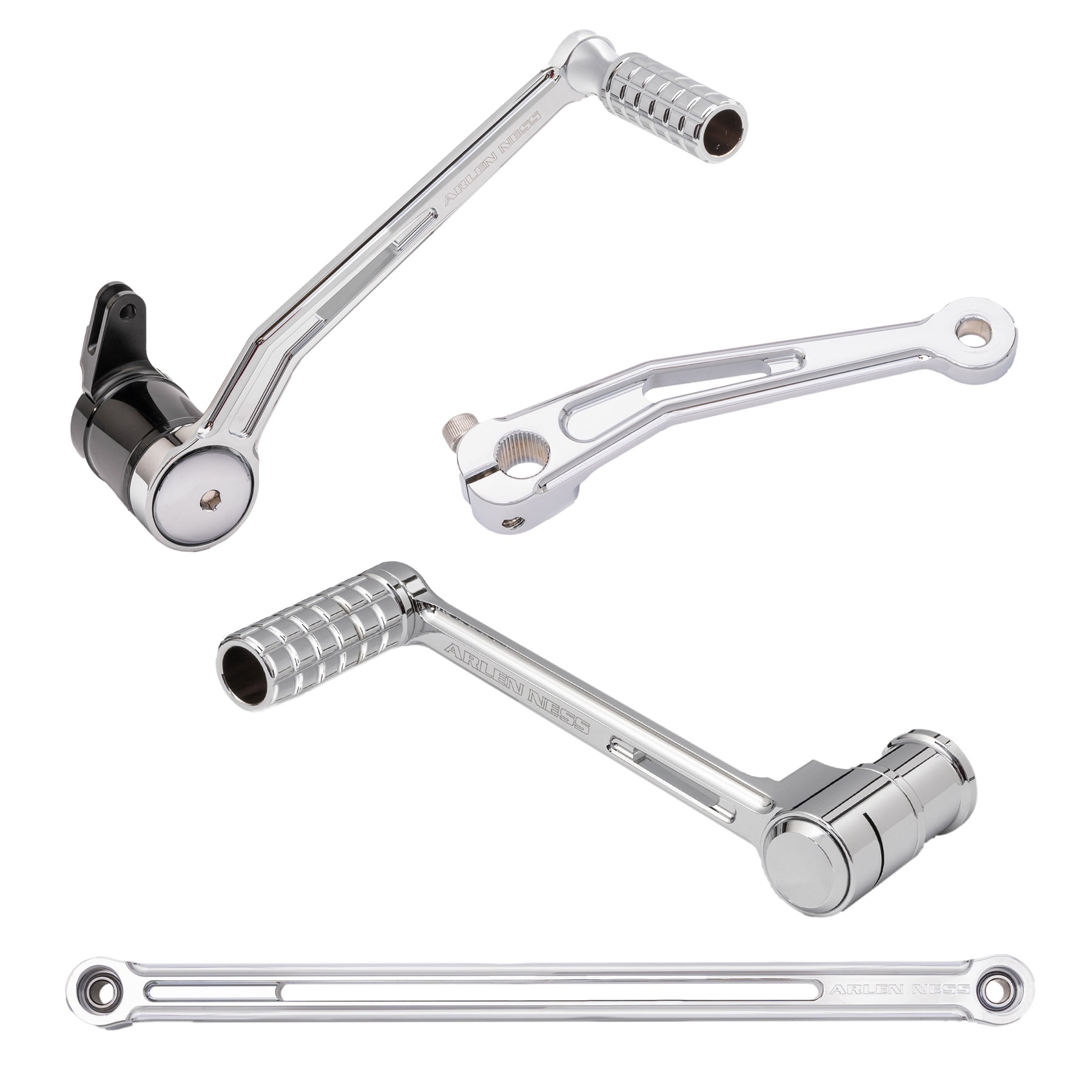 Arlen Ness Speedliner Solo Foot Control Kit Chrome