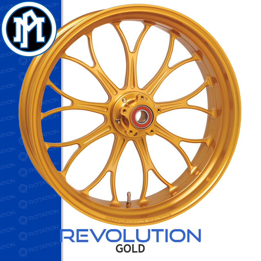 Performance Machine Revolution Gold Wheel PM