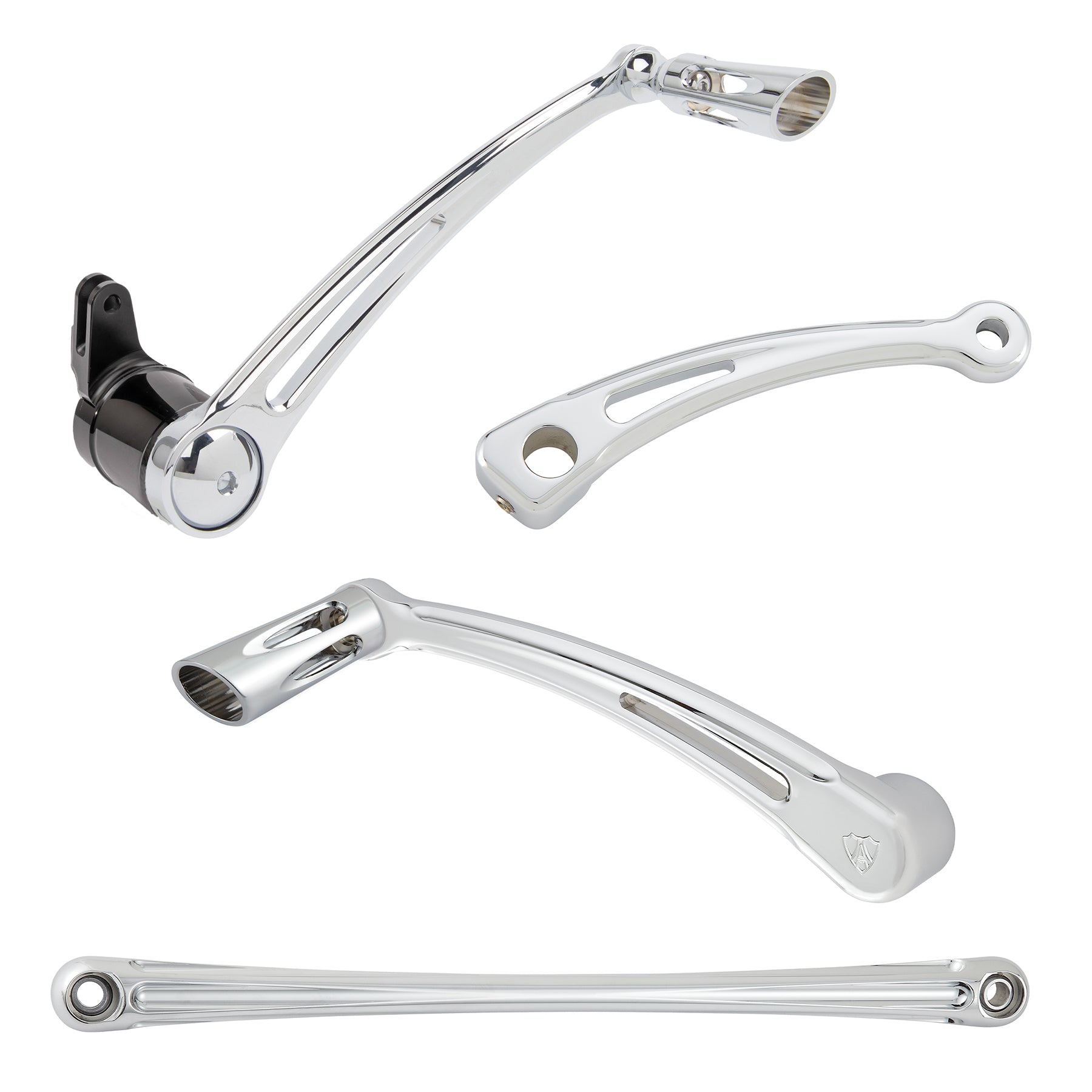Arlen Ness Deep Cut Solo Foot Control Kit Chrome