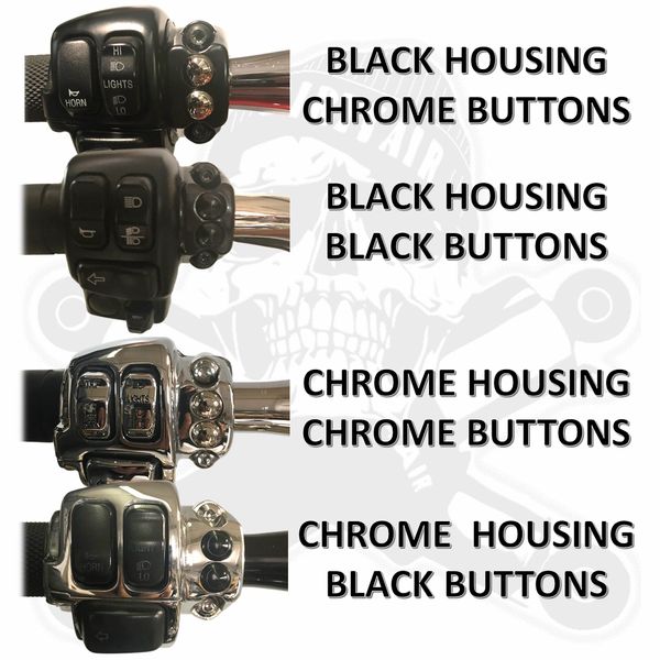 Dirty Works Dirty Air Handlebar Grip Switch with Push Buttons