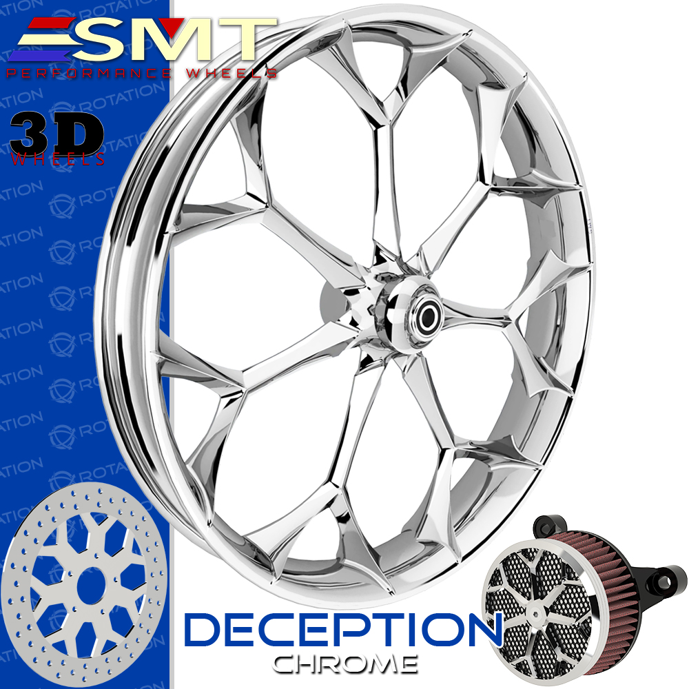 SMT Machining Deception 3D Chrome Custom Wheel