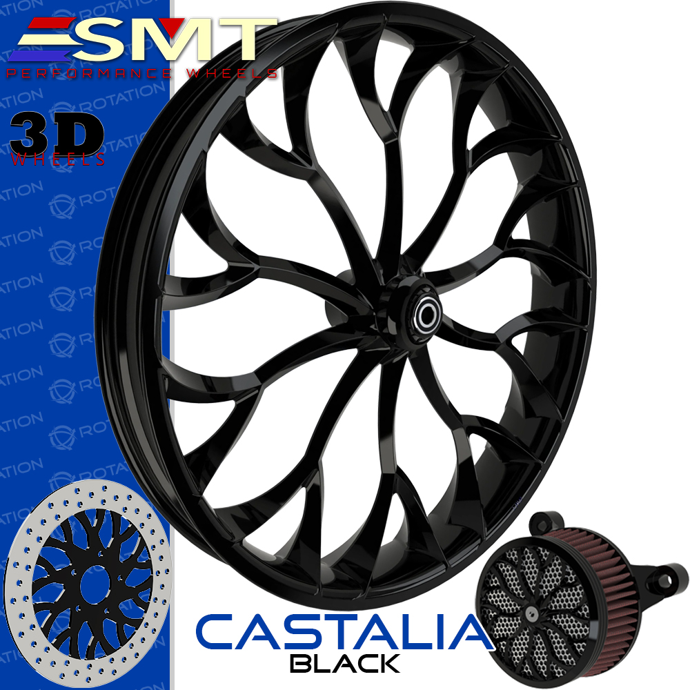 SMT Machining Castalia 3D Gloss Black Custom Wheel