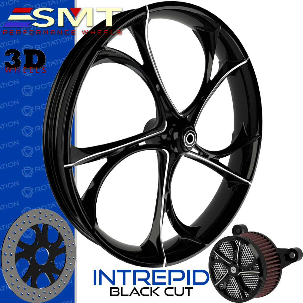 SMT Machining Intrepid 3D Black Cut Custom Wheel
