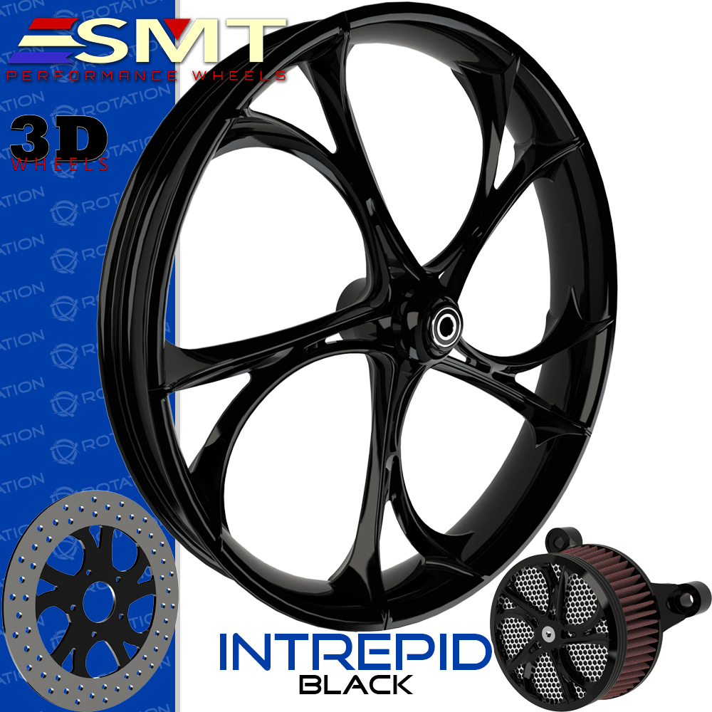 SMT Machining Intrepid 3D Gloss Black Custom Wheel