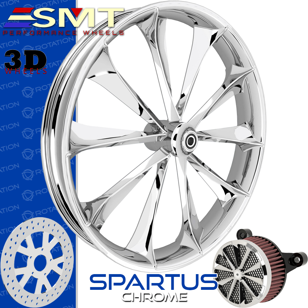 SMT Machining Spartus 3D Chrome Custom Wheel