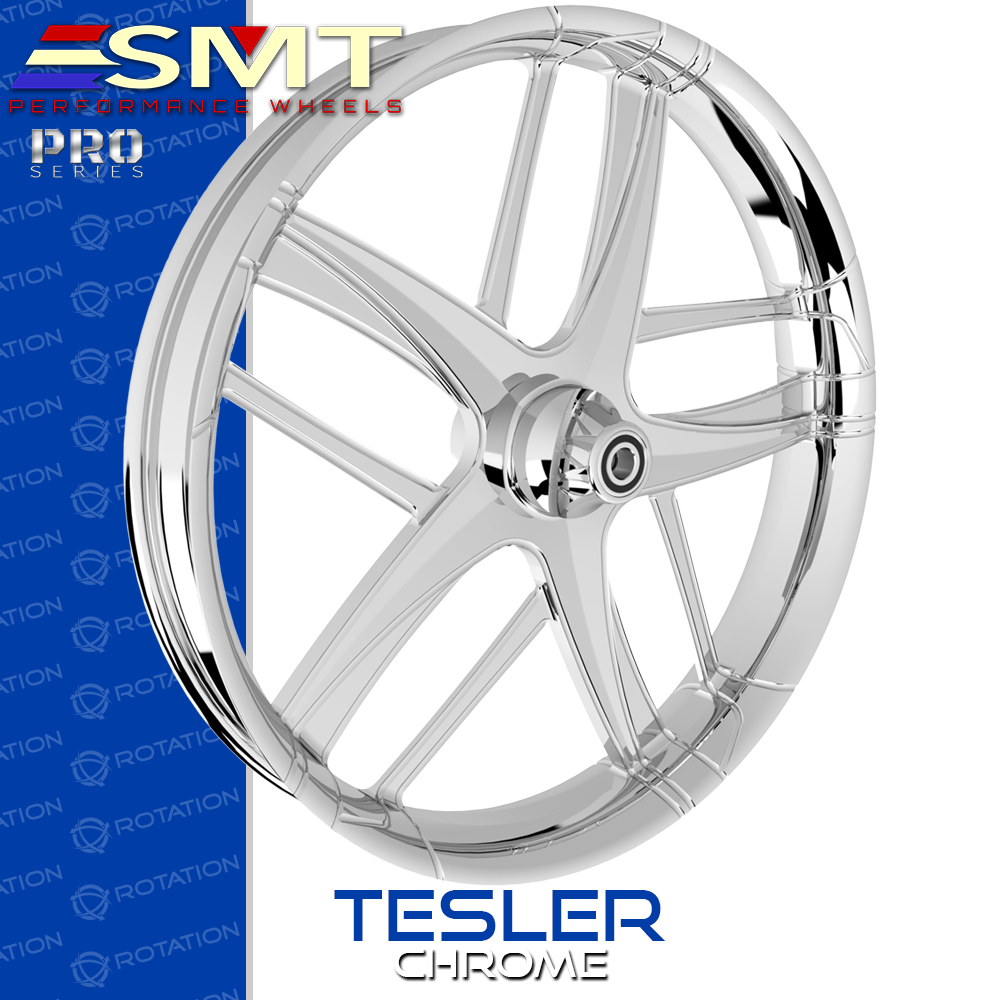 SMT Machining Tesler Chrome Custom Wheel