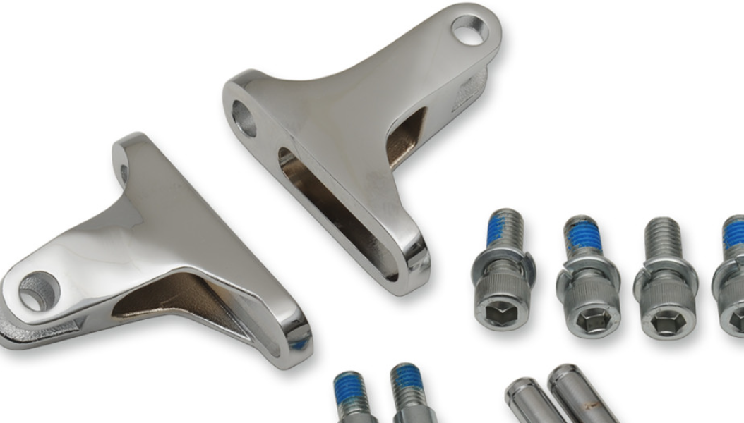 Drag Specialties Short Passenger Footpeg Mount Chrome