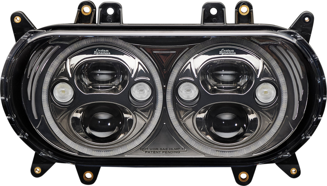 Custom Dynamics TruBeam LED Headlight Black for 2015+ Road Glides