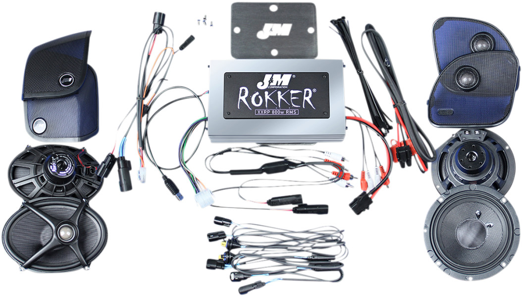 J&M Rokker XXR Extreme Audio Install Kit 2015+ Road Glides