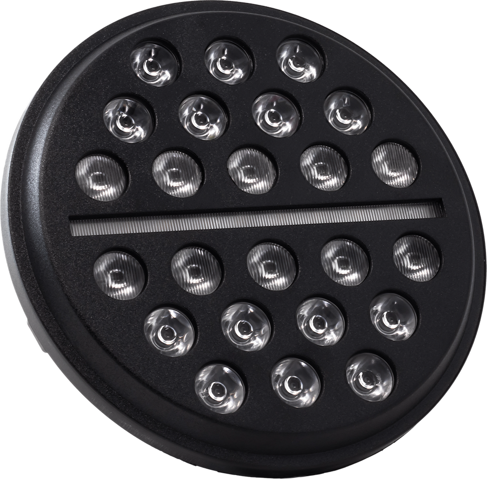 Letric Lighting 7" Buckshot LED Headlight for Harley