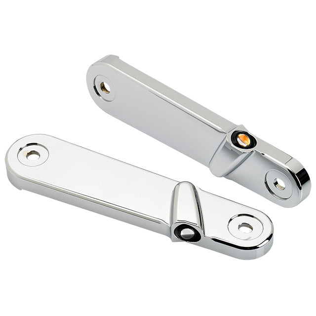 Joker Machine Streamliner Front LED Turn Signals Chrome 2014-2023 Harley Touring