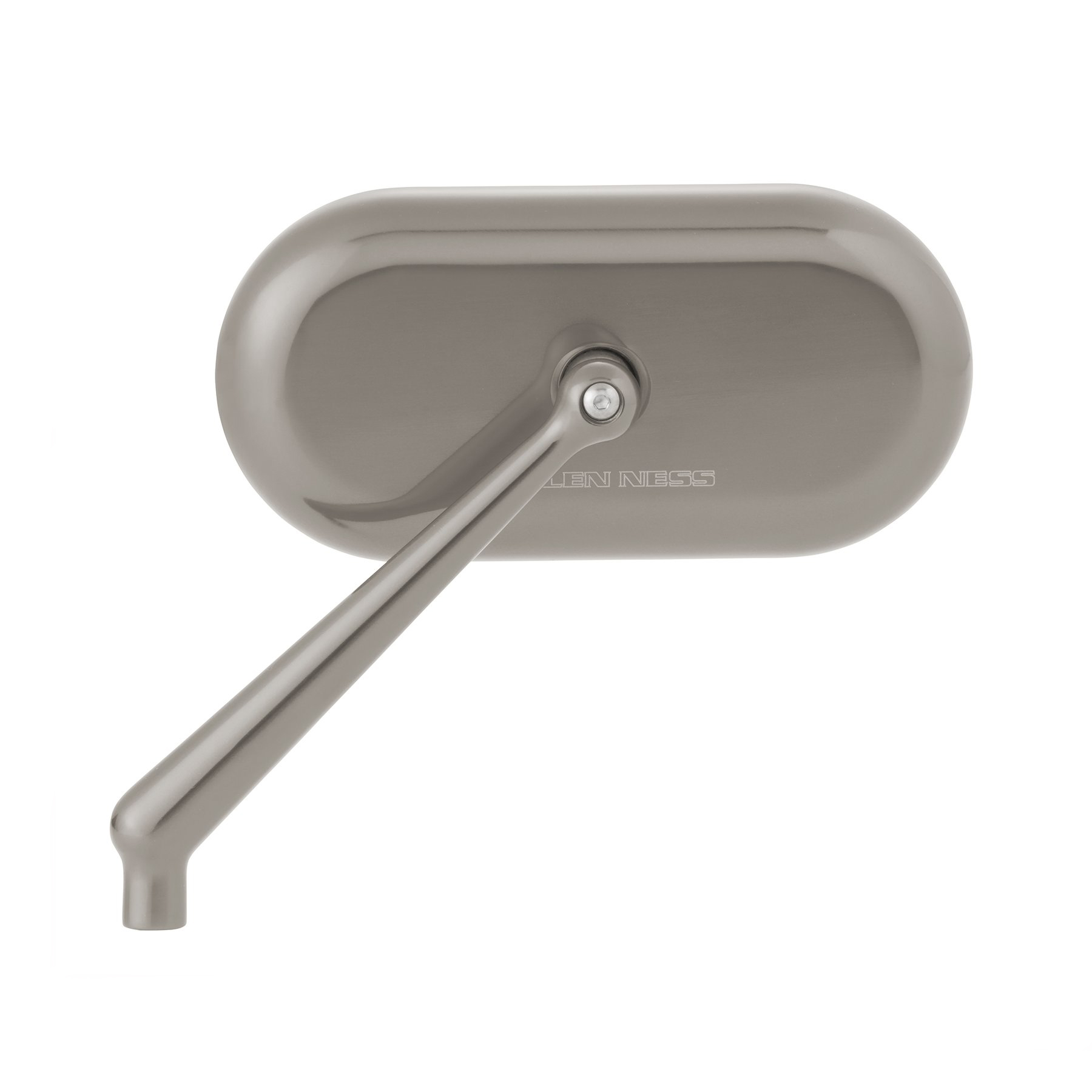 Arlen Ness Oval Leftside Mirror Titanium HOT DEAL!