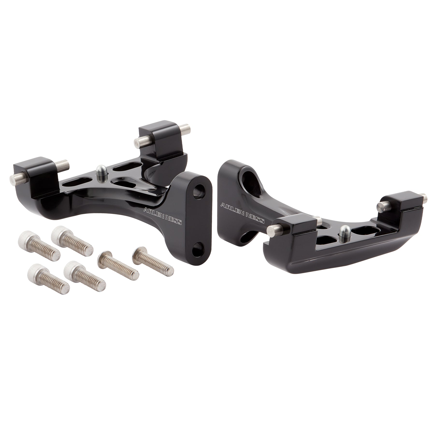 Arlen Ness Passenger Floorboard Mounts All Black