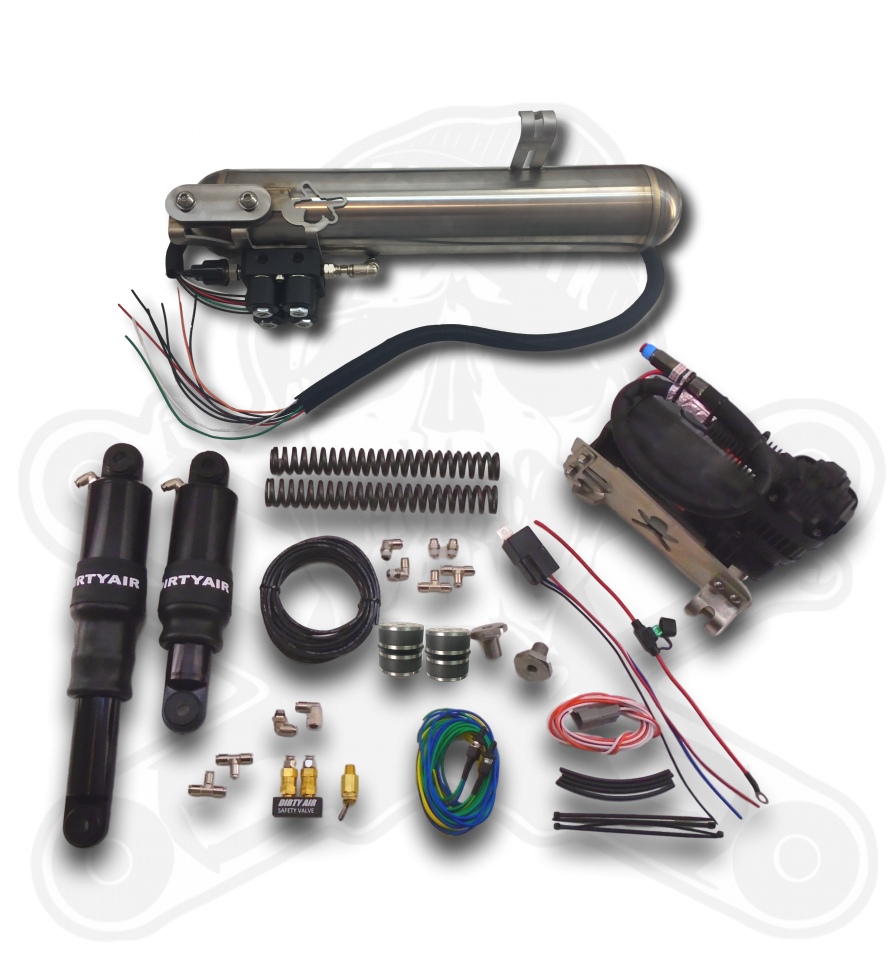 Dirty Works Dirty Air "El Grande" Fast Front and Rear Air Suspension System for Trikes