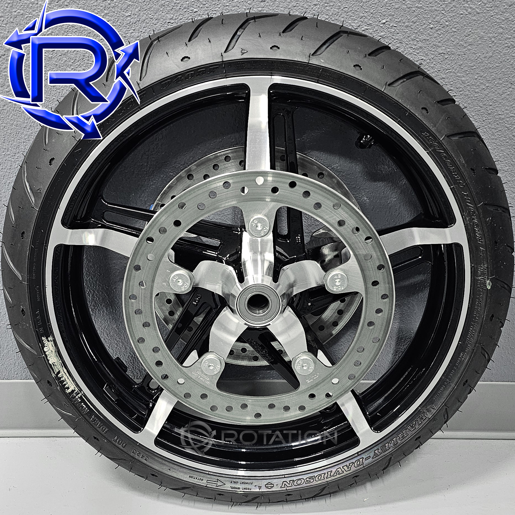 Harley 2024 Helix Front Wheel Tire Rotors Take Off Package Fit 08-23 Baggers HOT DEAL!