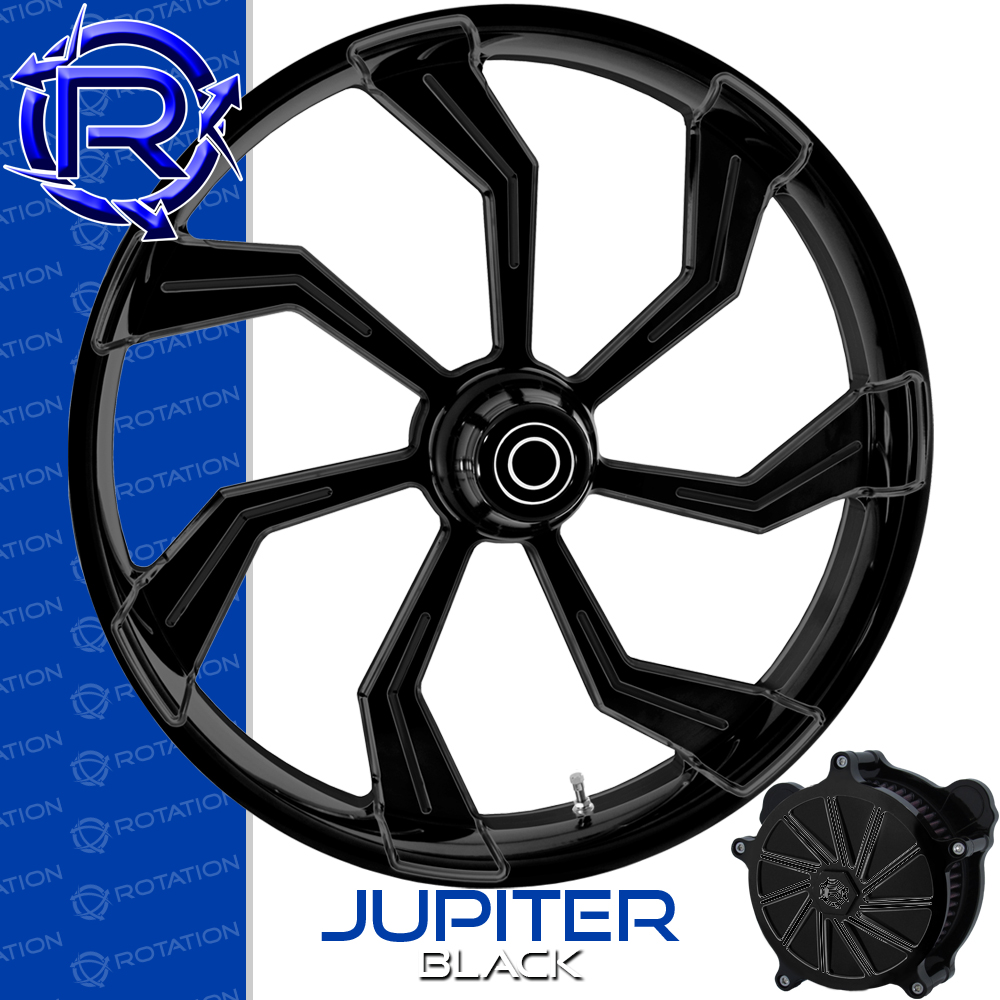 Rotation Jupiter Gloss Black Trike Wheel