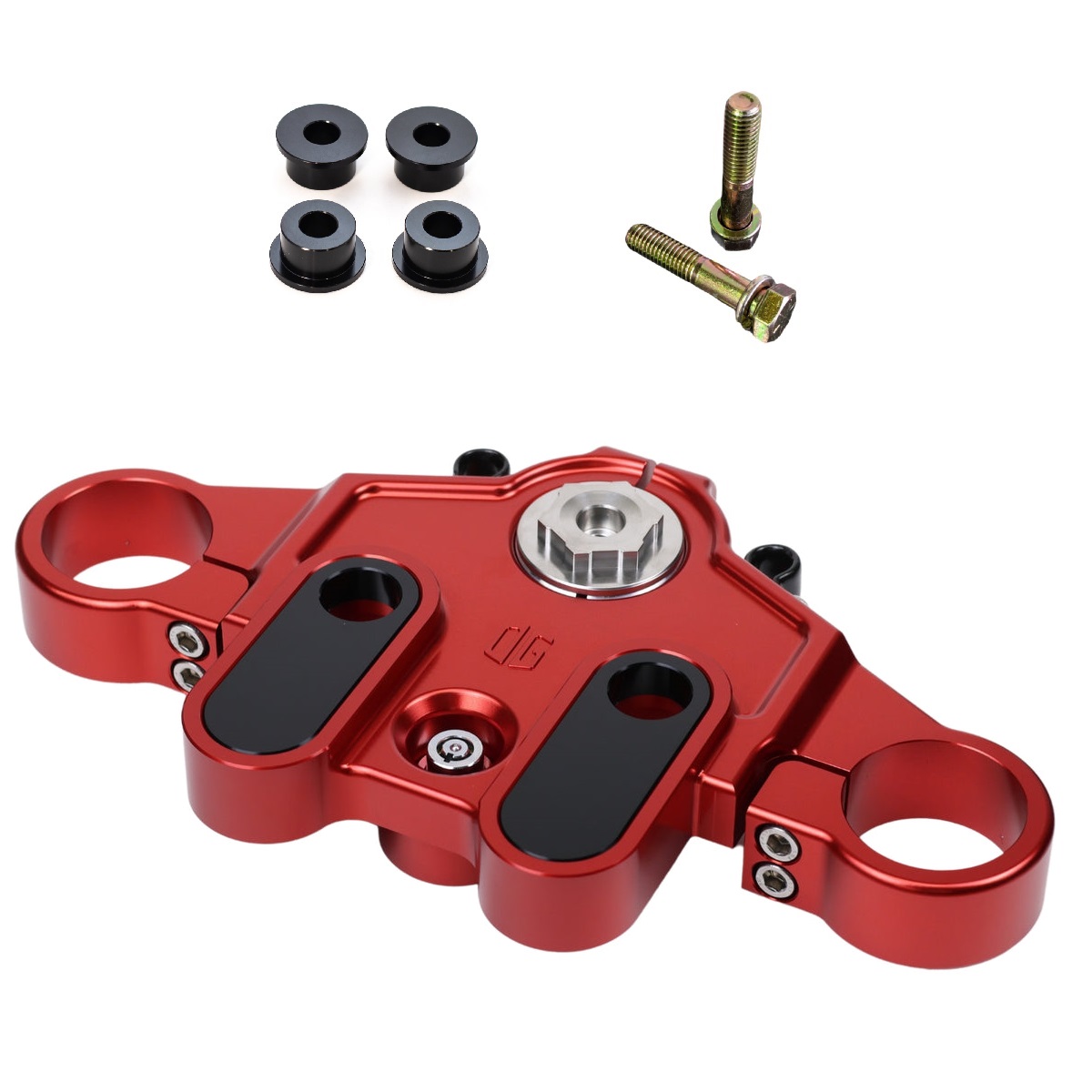 Original Garage Moto Top Triple Tree Red 2024+ Harley Touring Kit