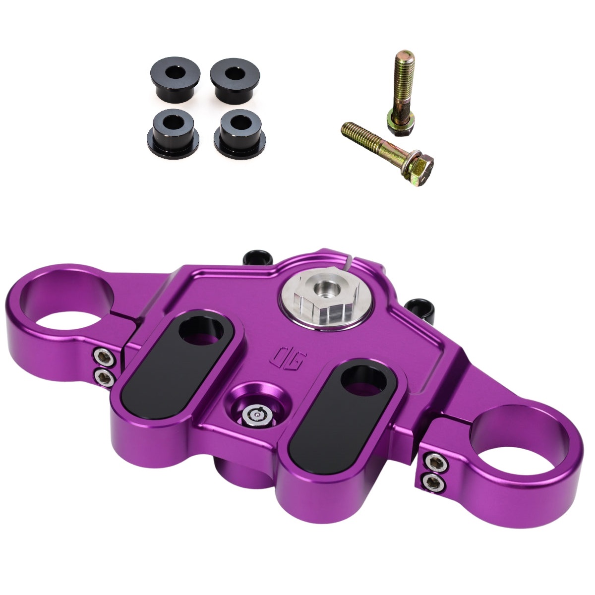Original Garage OG Moto Top Triple Tree Purple Harley Touring Kit