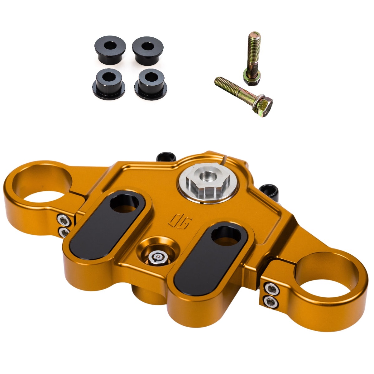 Original Garage OG Moto Top Triple Tree Orange Harley Touring Kit