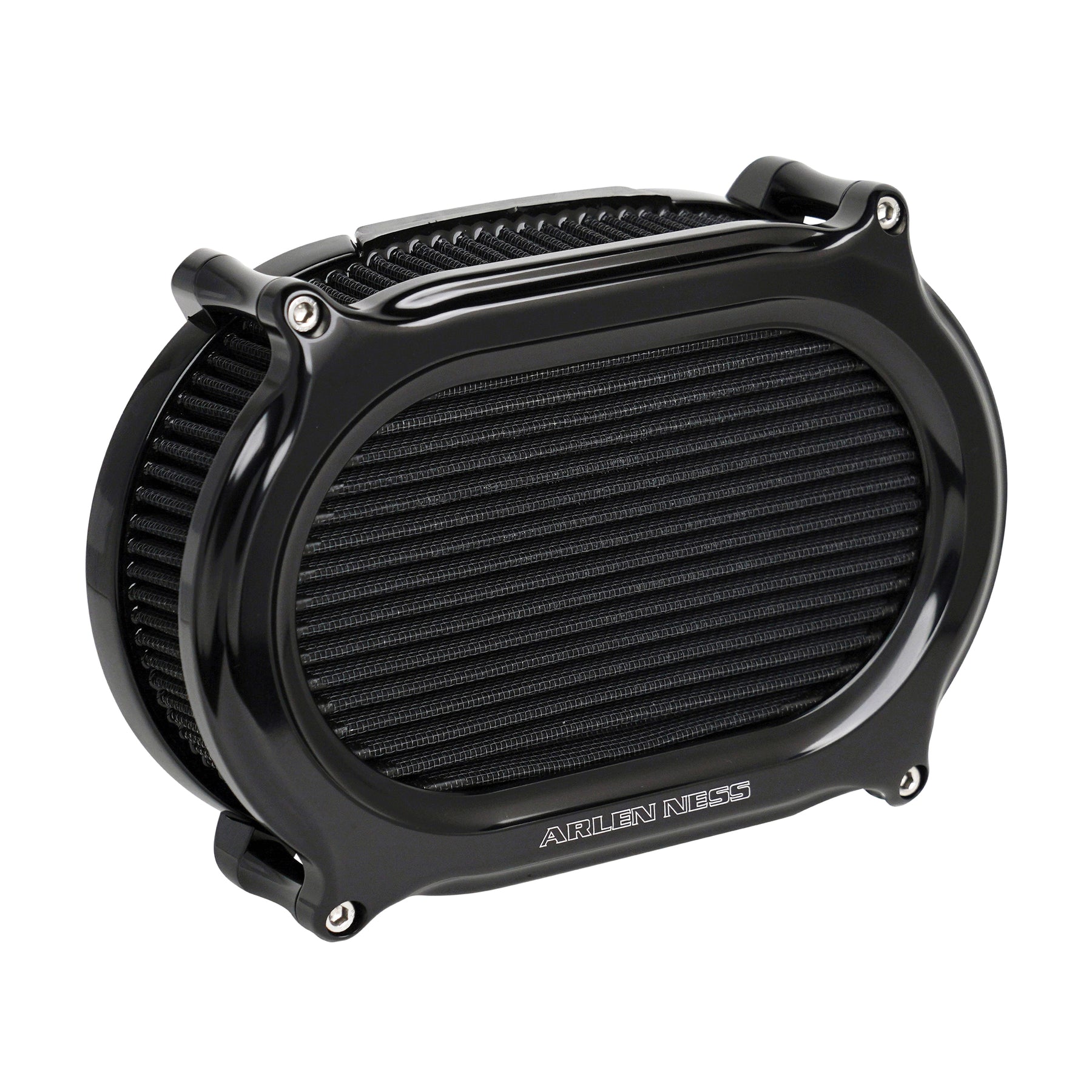 Arlen Ness Oval Stage 2 M8 Air Cleaner Upgrade Kit Black