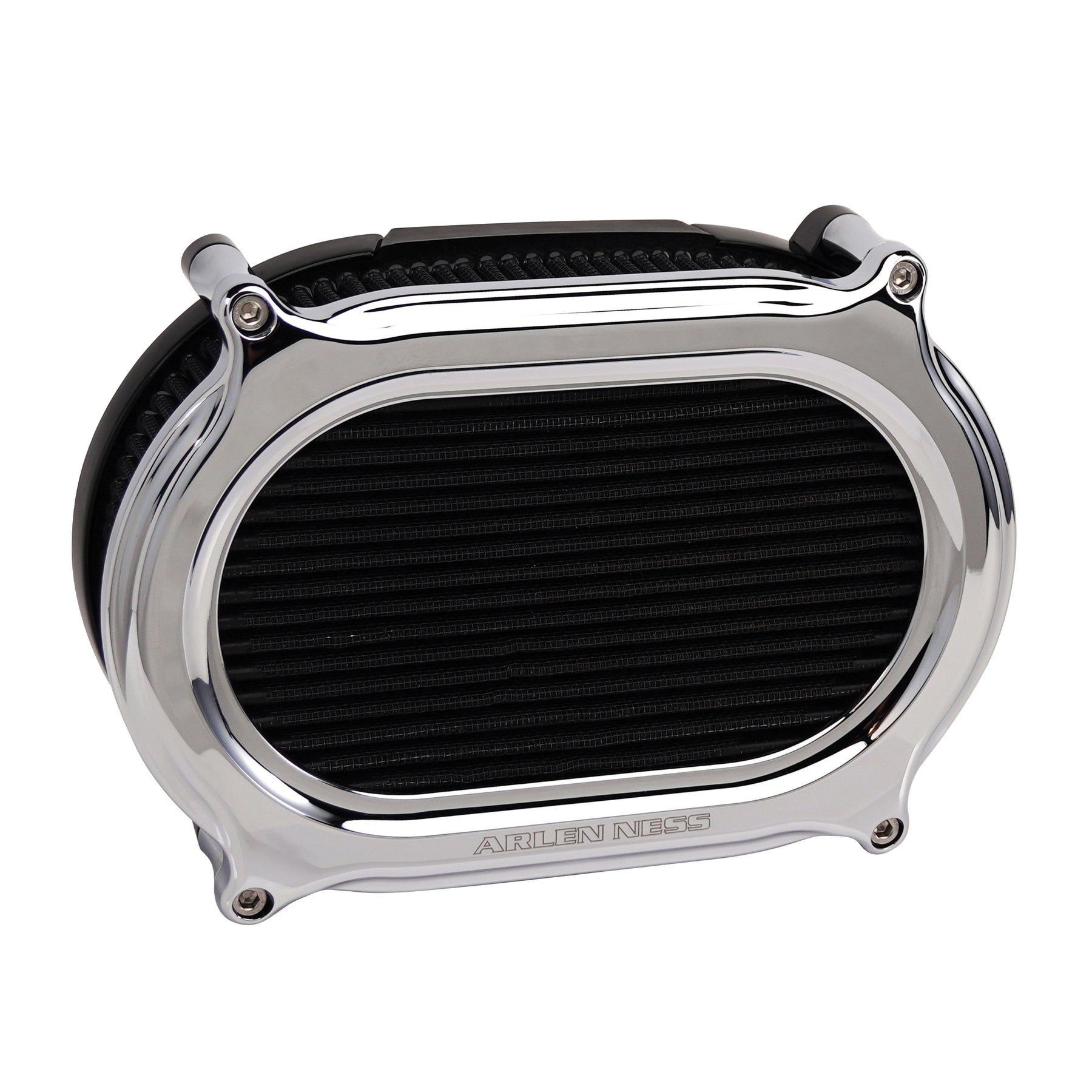 Arlen Ness Oval Stage 2 M8 Air Cleaner Chrome Harley