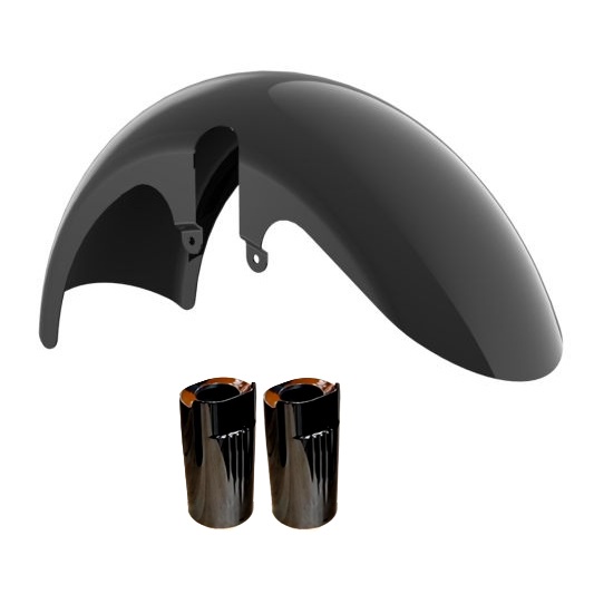 Advanblack 18" Wide Fat Front Fender Kit 2023.5+ FLT
