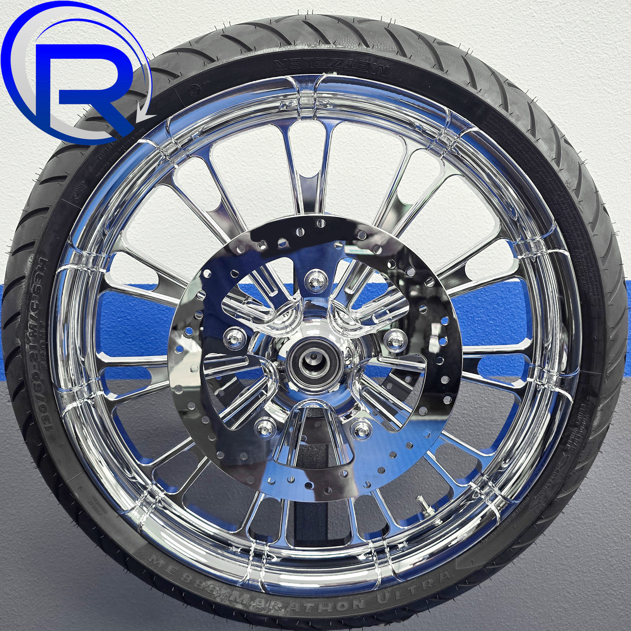 21" Fuel Chrome Wheel Tire Rotors Package 08+ Baggers HOT DEAL!