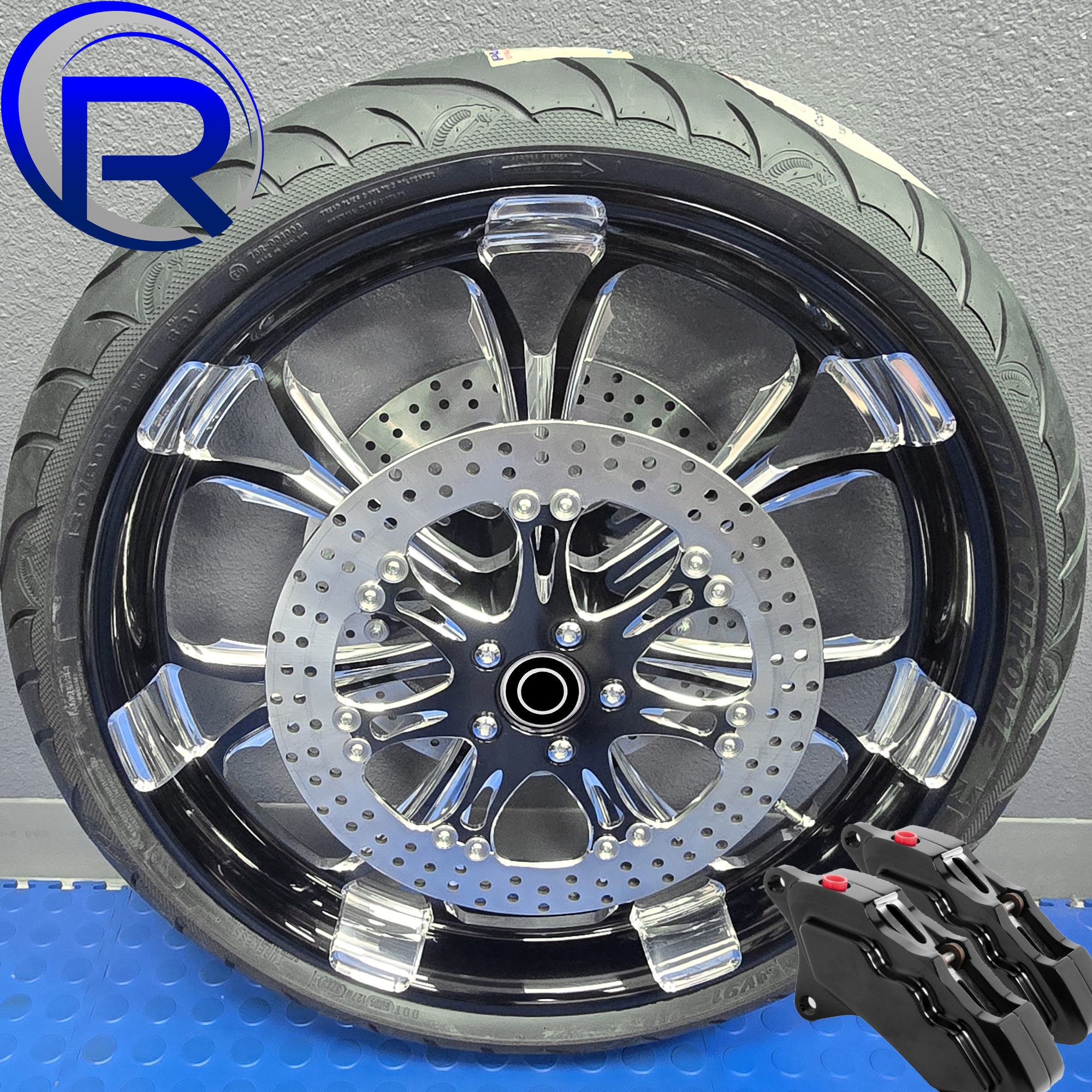 21" Performance Machine Paramount Wheel 13" Rotors Tire Package HOT DEAL!