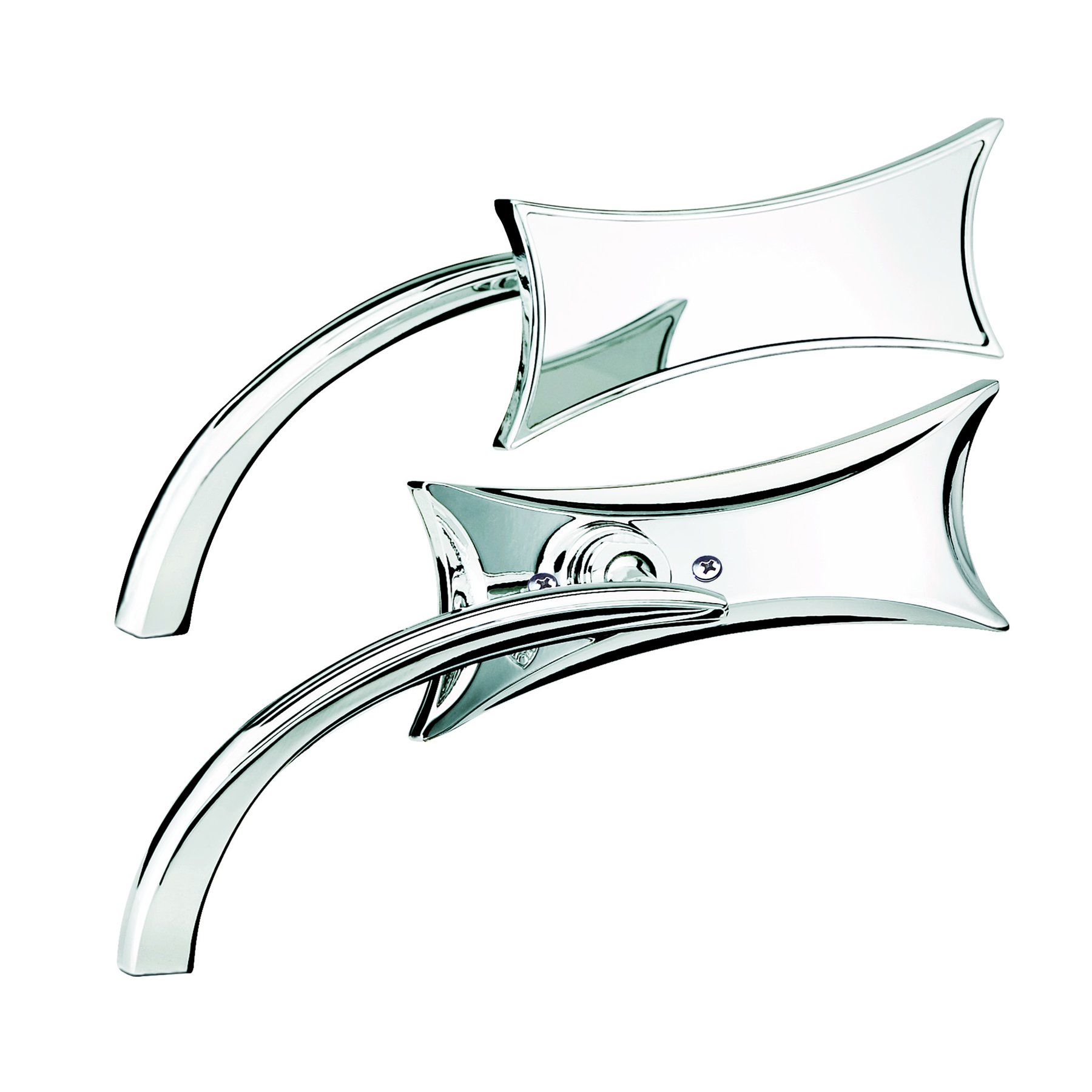 Arlen Ness Four Point Micro Mirror Chrome Harley | rotationwheels.com