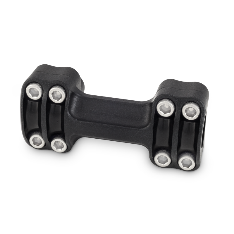 Burly Brand Reaper Riser Clamp 1-1/2in Tall for 1in Bar, One Piece - Texture Black