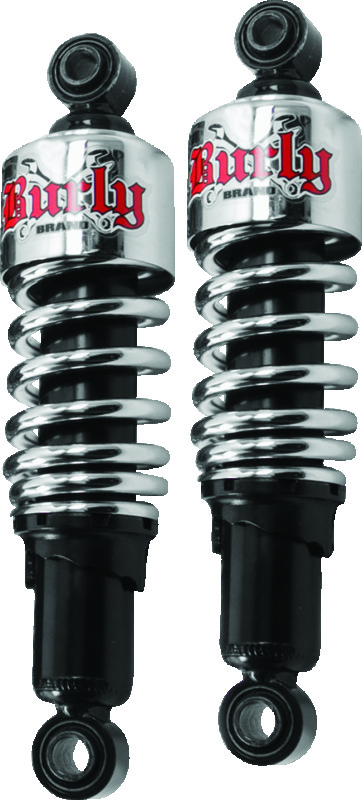 Burly Brand Dyna Shocks 10.5in - Chrome