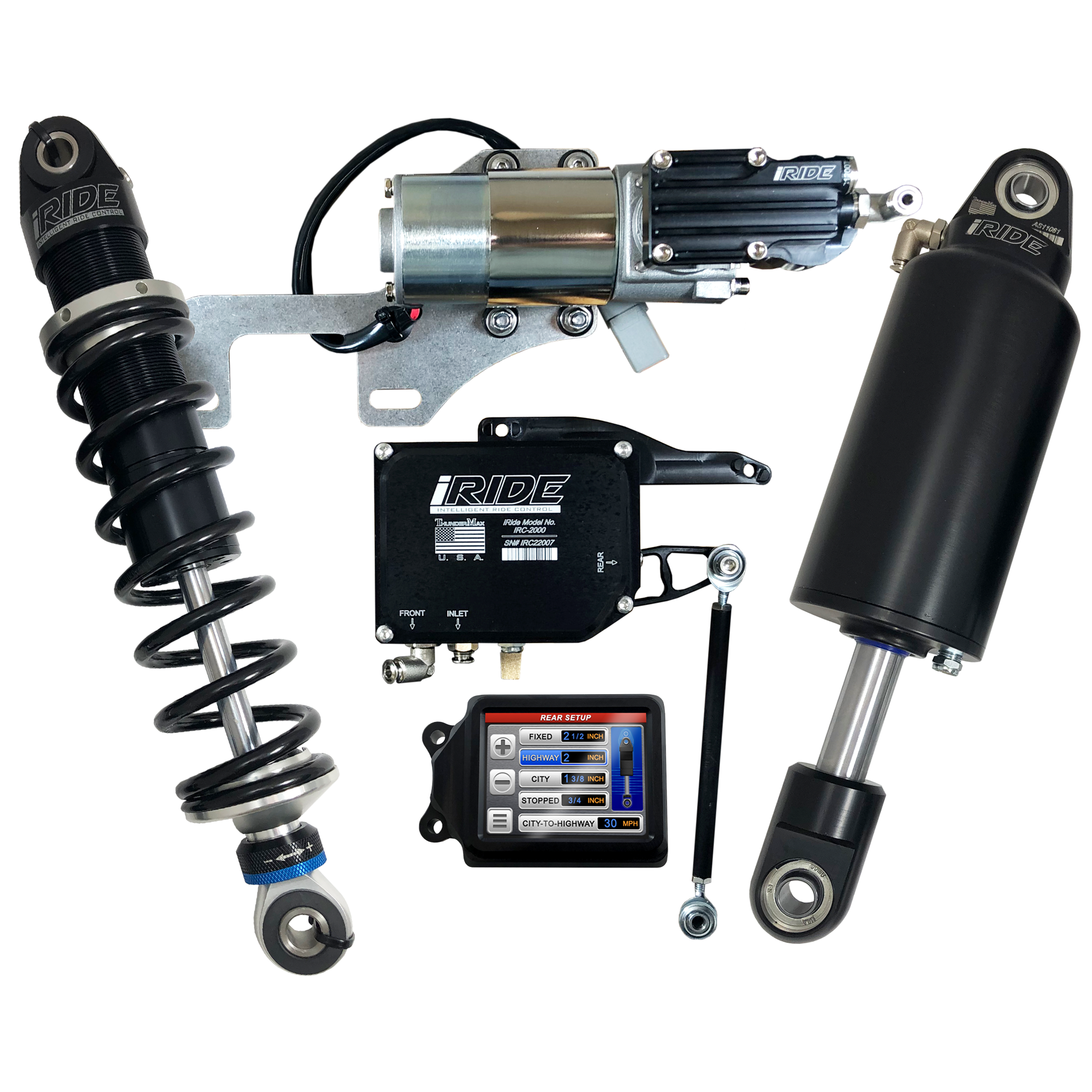 Thundermax iRide Rear ONLY Active Air Suspension 2021+ NON Center Cooled Touring