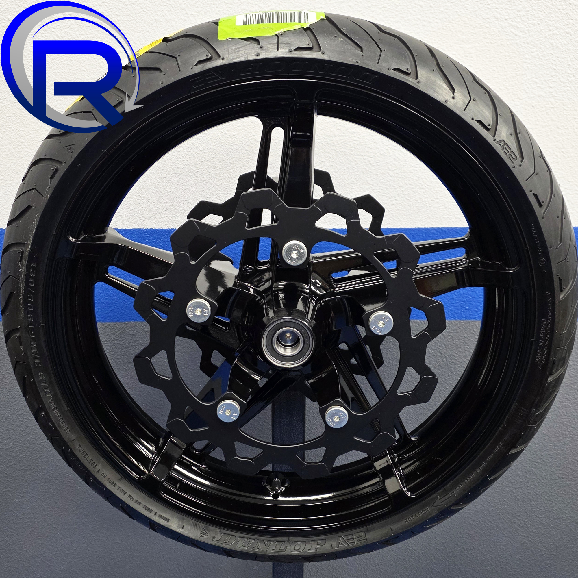 Harley Helix Blackout Wheel NEW Rotors & Tire Package 08-25 Baggers HOT DEAL!