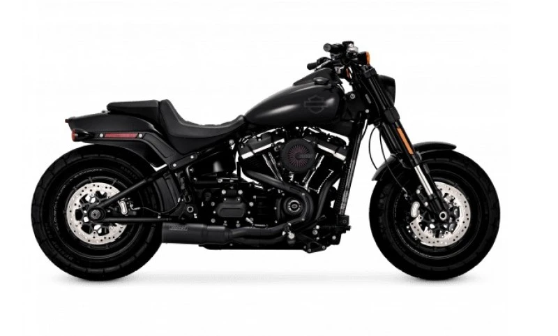 Vance & Hines HD Softail Fat Bob 18-22 Hi-Output 2-1 Black PCX Full System Exhaust