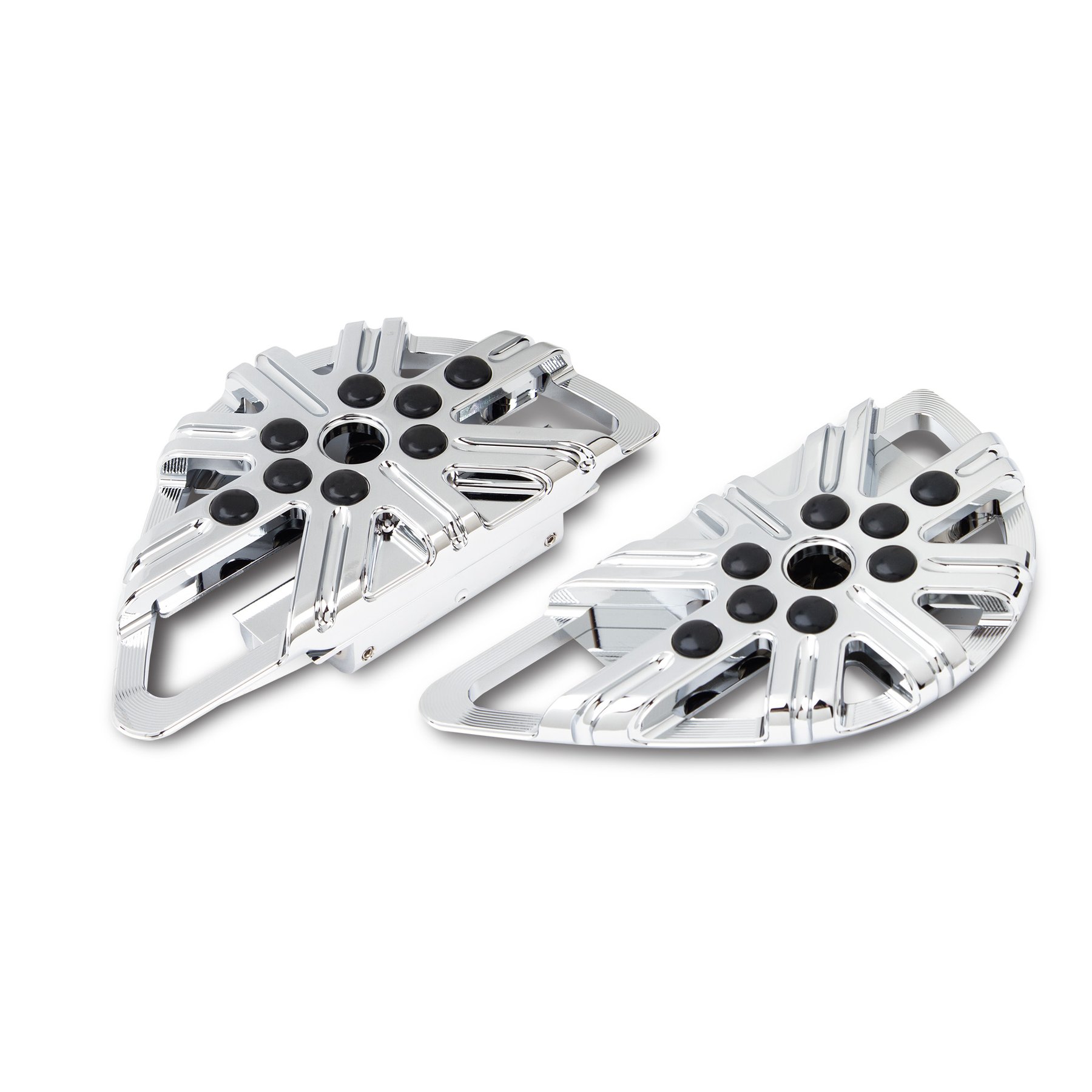 Arlen Ness 10 Gauge Passenger Floorboards Chrome