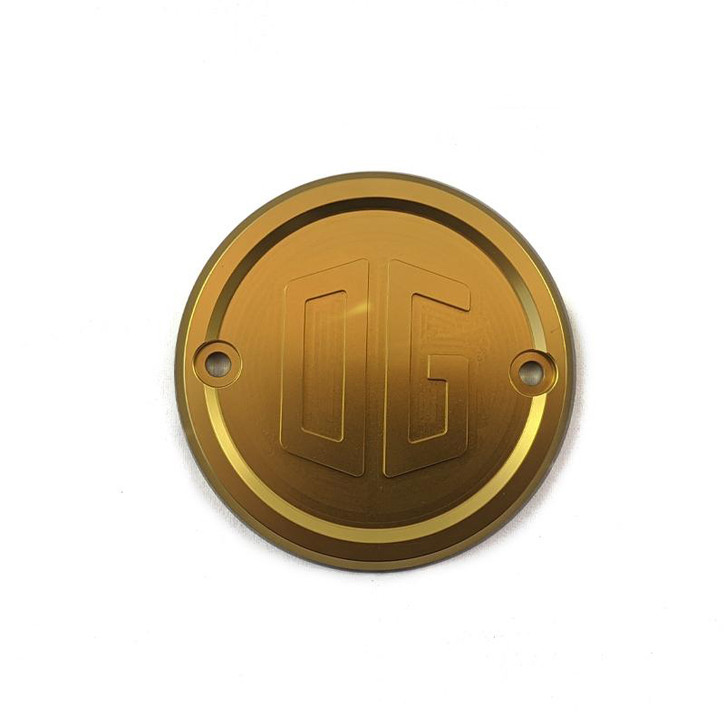 Original Garage Moto Evo & Sportster Points Cover Gold