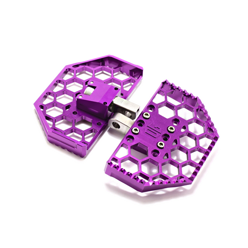 Original Garage OG Moto Honeycomp v3 Mini Floorboards Purple